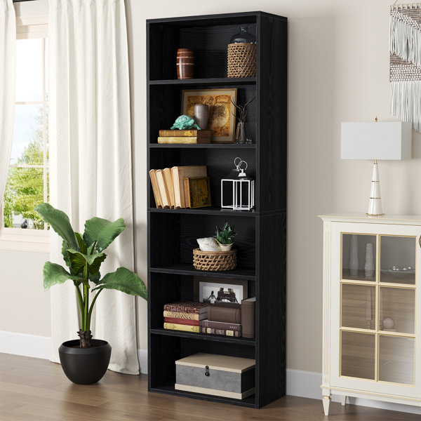 Ebern Designs Namiko Bookshelves And Bookcases Floor Standing 6 Tier